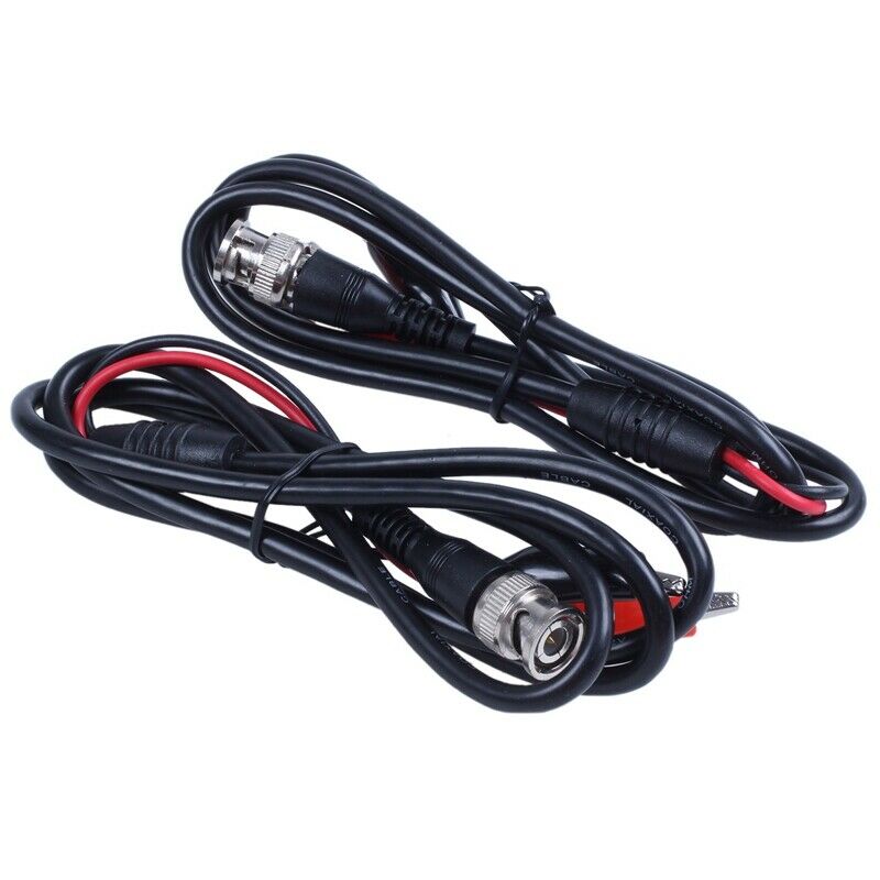2pcs 100cm BNC Q9 Oscilloscope Measu Leads Double Clip Alligator (Mini AlligatY7