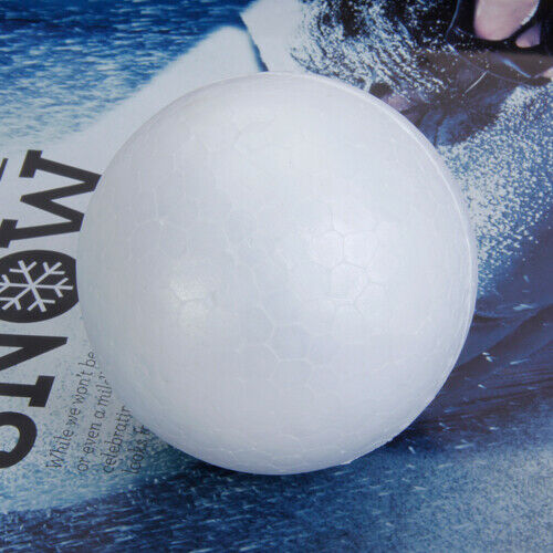 10pcs Foam Balls Unpainted Polystyrene Foam Sphere Ball For Handwork Crafts