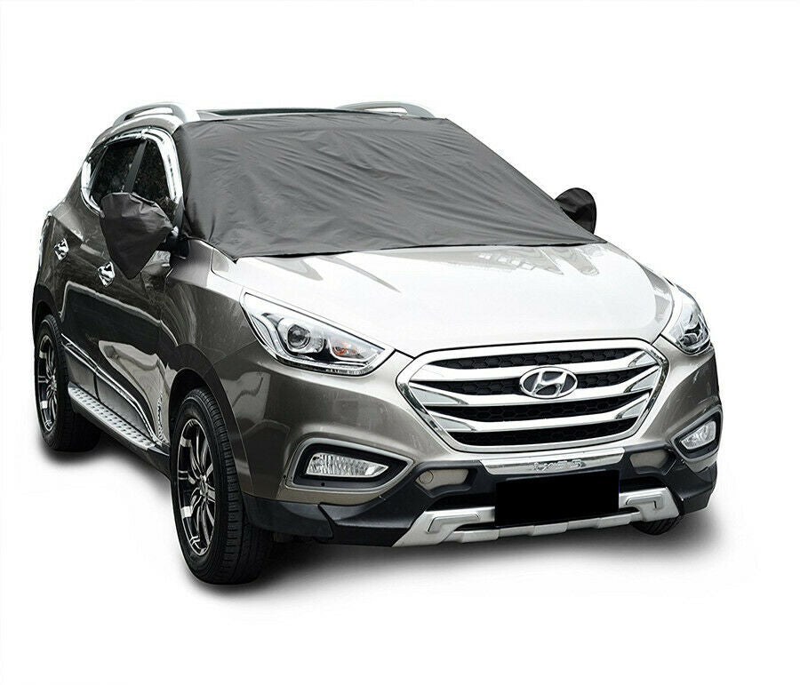 1x Car Offroad Windshield Glass Snow Cover w/Magnetic Edges + Mirror Snow Covers