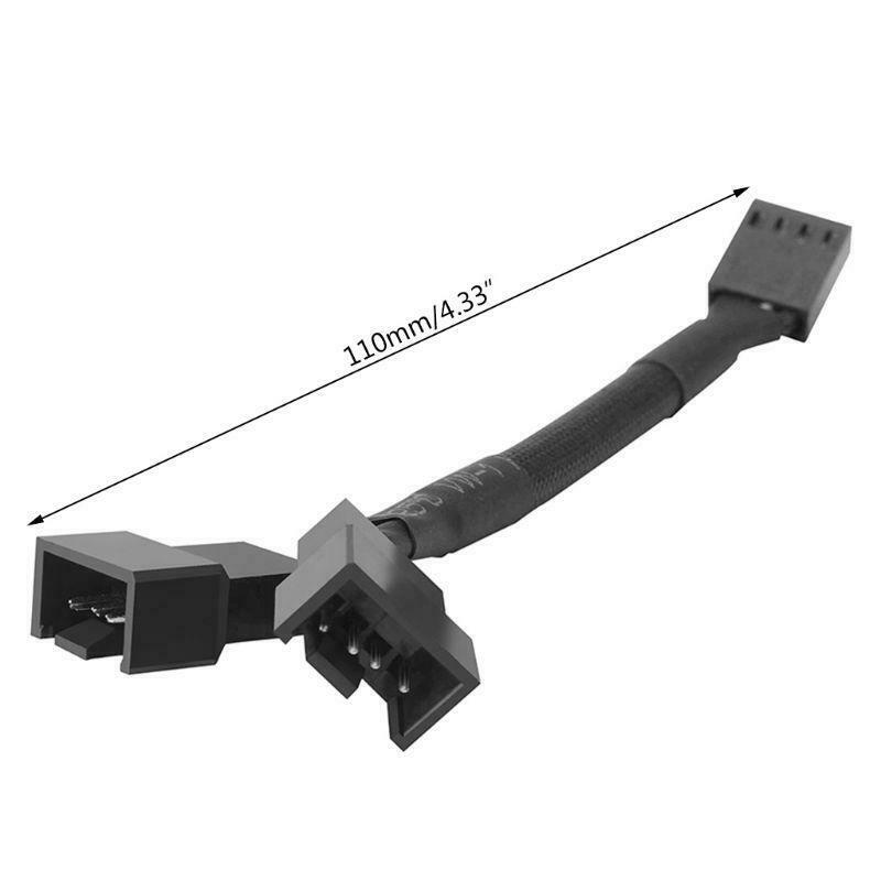 CB-Y4P 4Pin PWM Y Splitter Fan Cable 1x4pin to 2x4pin Expansion Cable Adapter