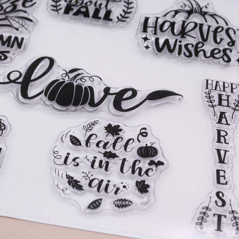 Autumn Harvest Silicone Clear Seal Stamp DIY Scrapbooking Embossing Photo Album