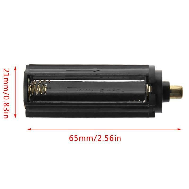Cylindrical Type Plastic Battery Holder For 3x AAA To 18650 Battery Converter