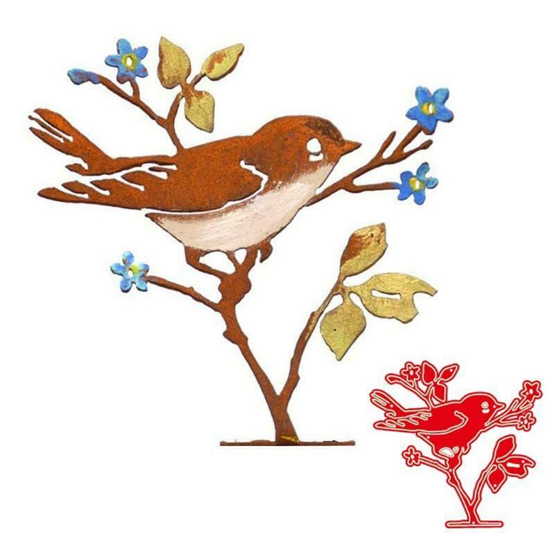 Bird Tree Metal Cutting Dies Stencils DIY Scrapbooking Album Paper Card Template