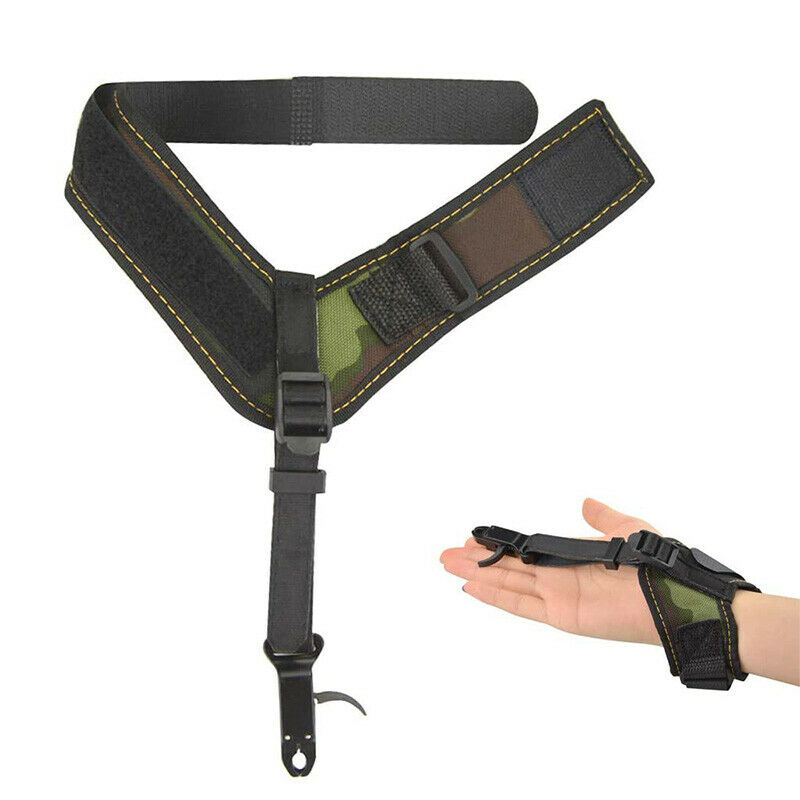 Archery Wrist Release Aids Trigger Caliper Straps Adjustable Compound Bow Shoot