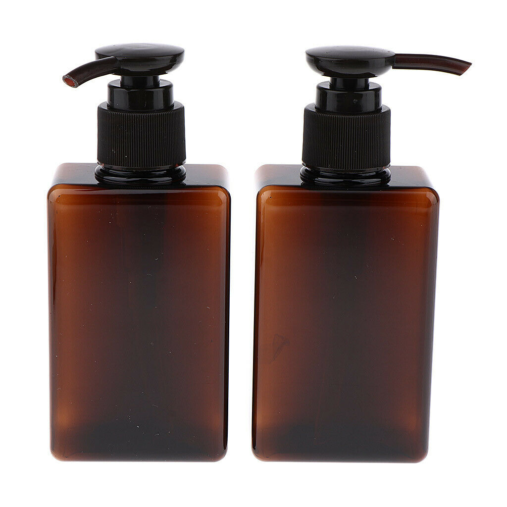 5-Ounce Plastic Bottles w/Lotion Pump, 4 Pcs Shampoo Dispenser, Refillable