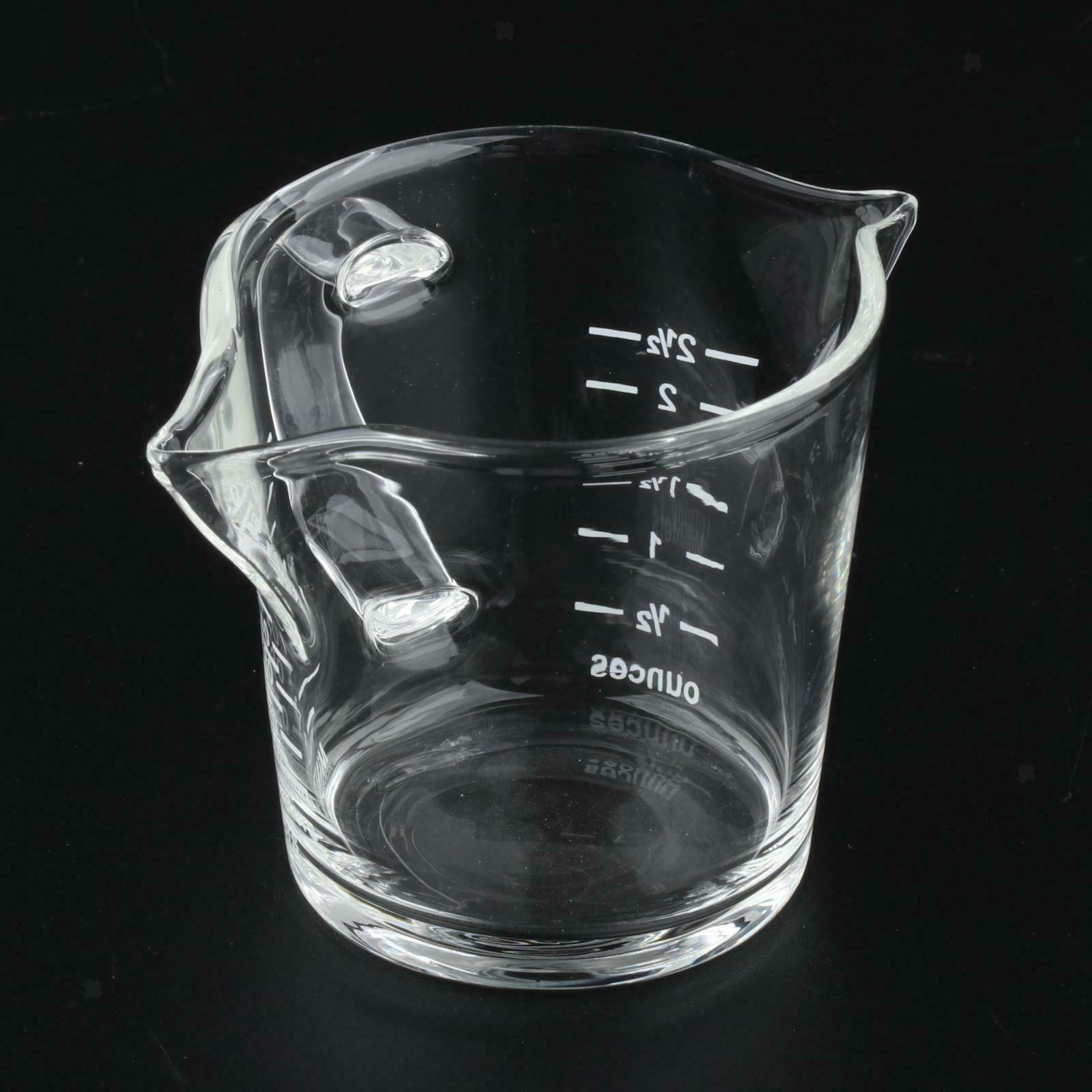 Glass Measuring Cup Jigger Shot Glass and Scale Ounce Cup for Tea Cafe