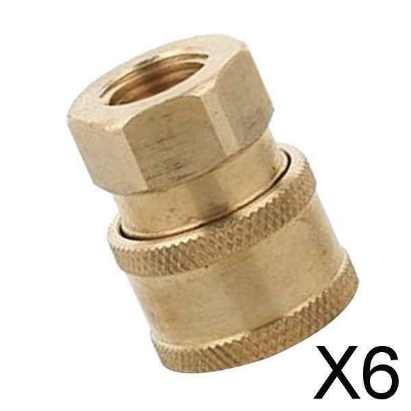 6X Copper Pressure Washer Water Port X-over Fitting 9 Connector For RV Boat