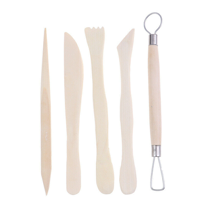 5pcs 6inch Sculpting Clay Sculpture Tools Set Wax Carving Shapers Clay Cr.l8