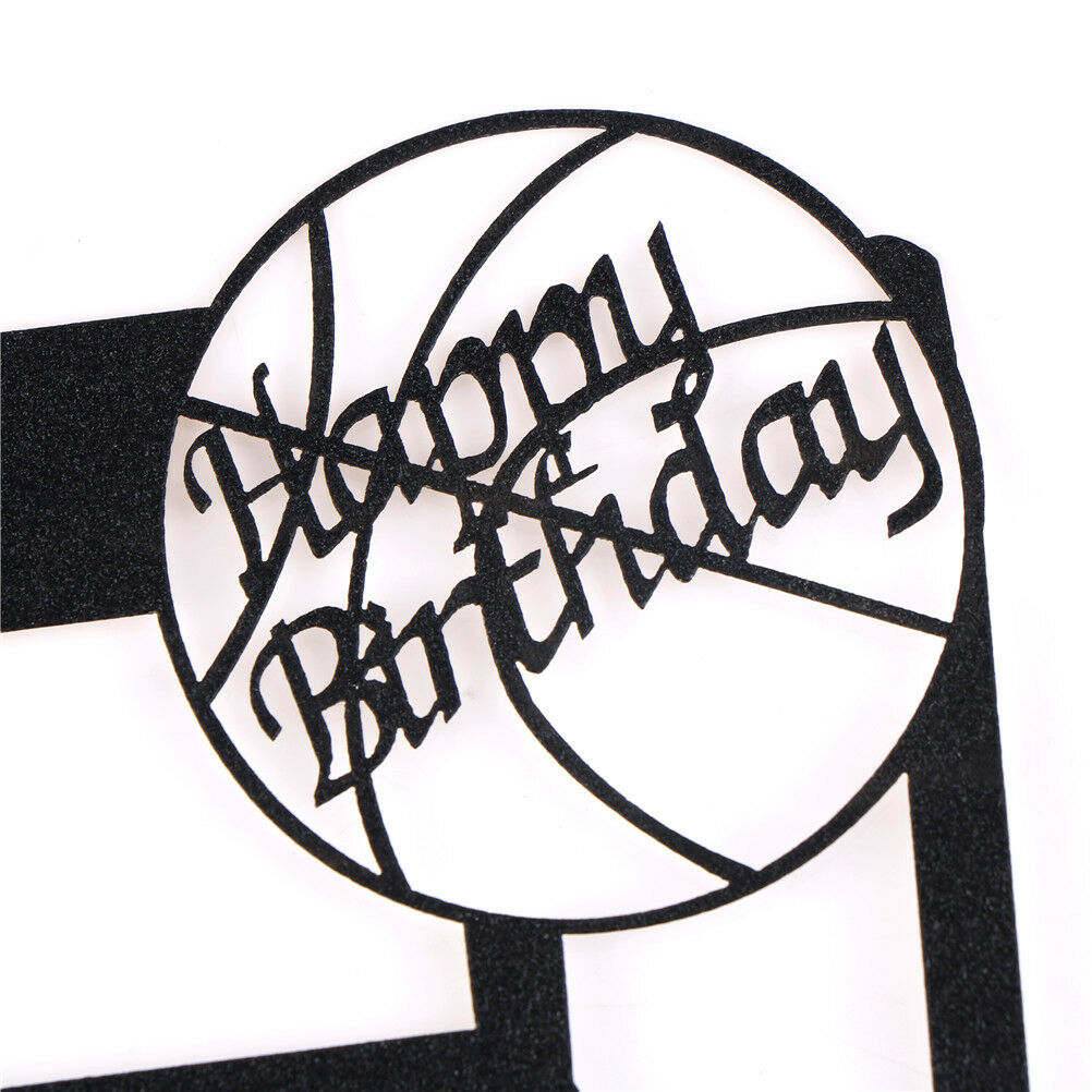 1x basketball cake cupcake topper cake flags boy birthday party deco.l8