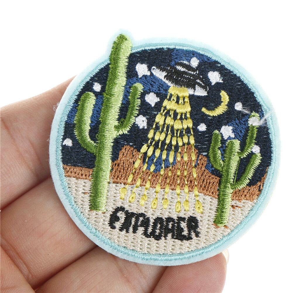 Cactus Fabric Patch Embroidered Sew on Patches For Clothing DIY Decoration.l8