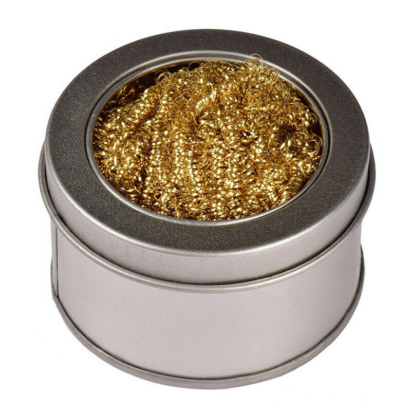 Welding Soldering Solder Iron Tip Cleaner Cleaning Steel Wire With Stand Se SJ