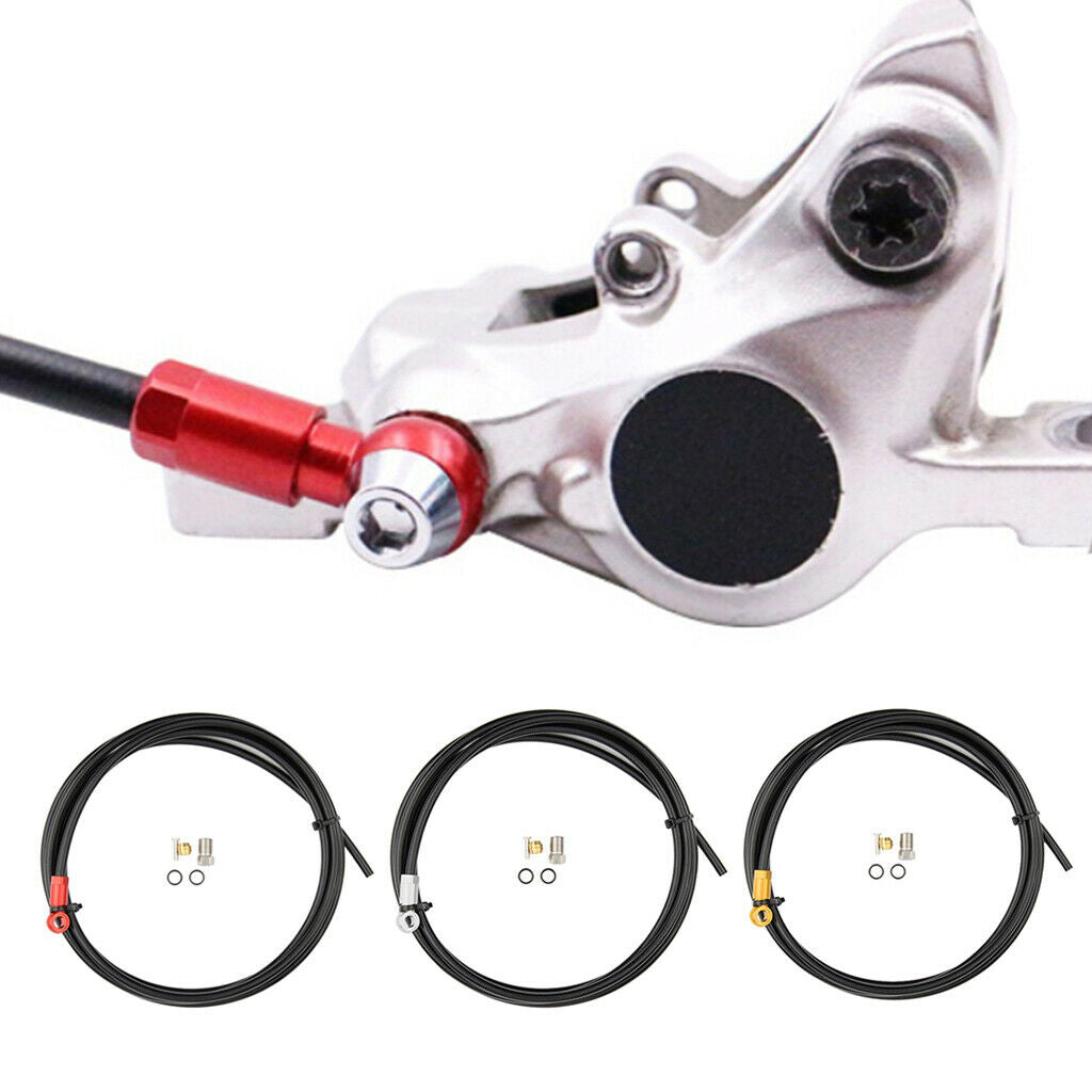 BH90 Bike Brake Oil Tube + Five-wire Oil Needle Set Black+Red