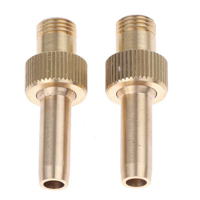 2Pc M10 Male Thread Brass Micro Pure Jet Straight Water Fountain Nozzles .l8