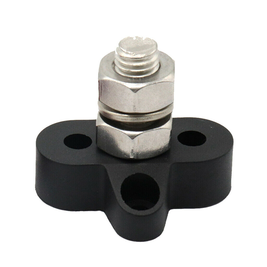Heavy Duty Stainless Steel Insulated Terminal Block M10 3/8" Single Stud
