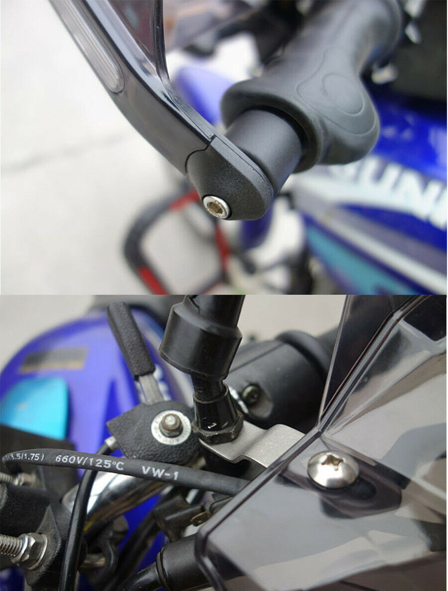 Motorcycle Bar Hand Guards Handguard 22mm (7/8) LED Turn Signal Light Pair