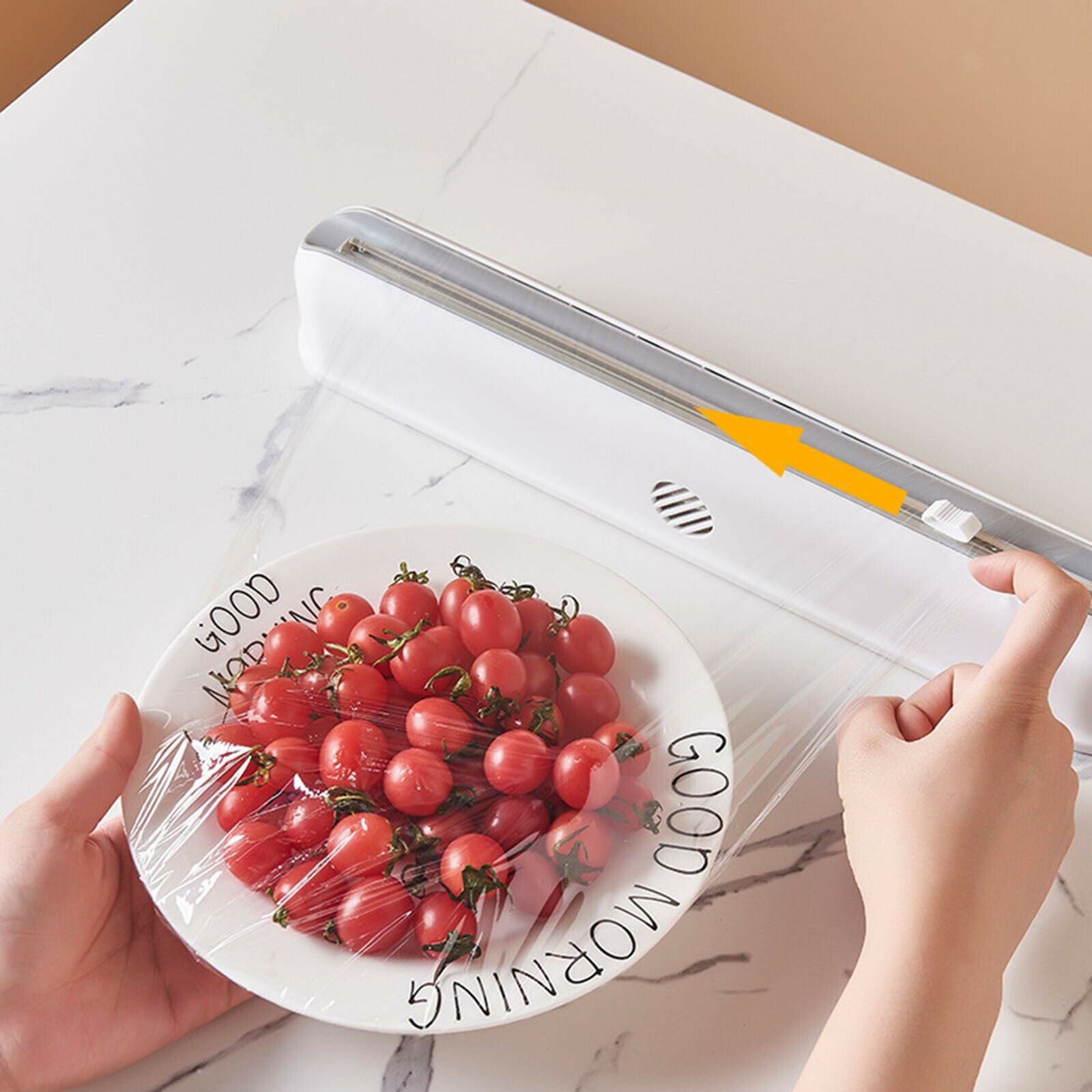 Food Wrap Dispenser Adjustable Foil Film Wrap Cutter Kitchen Accessories