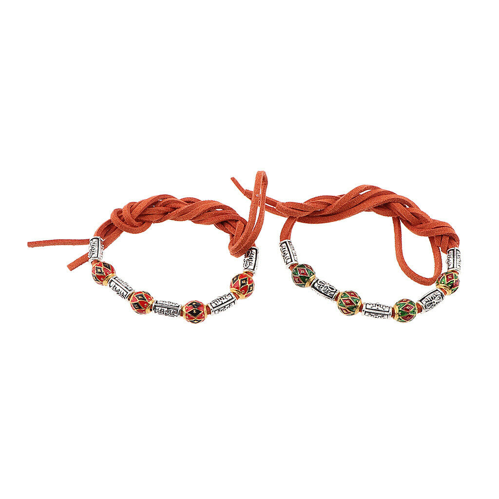 2Pcs Hair Ties Alloy Spacer Beads Necklace Jewelry DIY Bracelet Pendants 03