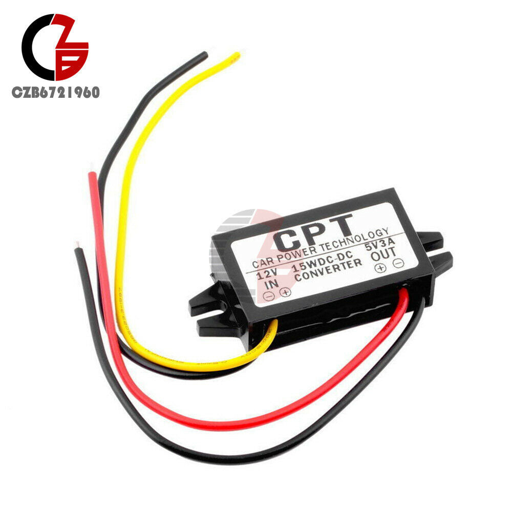 12V To 5V 3A 15W Car Power Car Led Display Power Supply DC-DC Power Converter