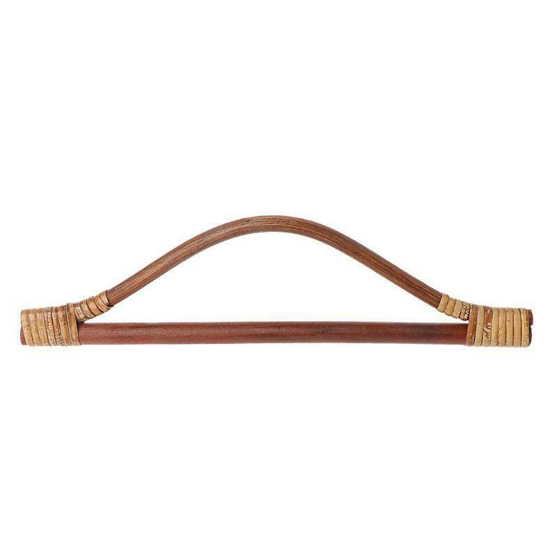 Natural Rattan Wooden Handle For Purse Diy Handbag Bag Accessories