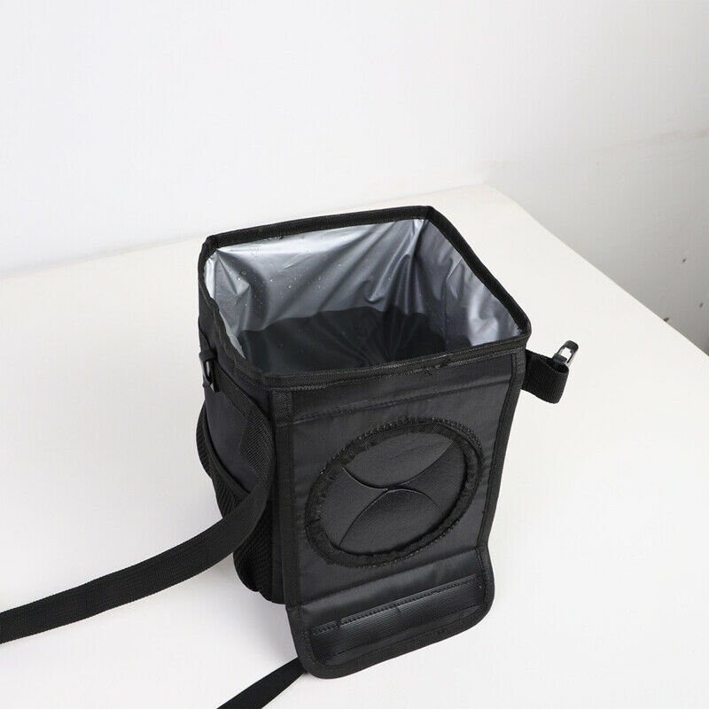 Portable Car SUV RV Vehicles Trash Can Garbage Bin Bag Organizer Waterproof 5.4L