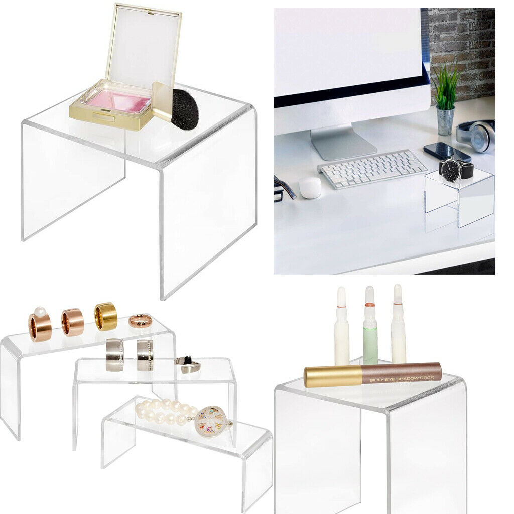 1 Set of 3``, 4 '', 5 "Clear Acrylic Riser Display for Collectible Figures