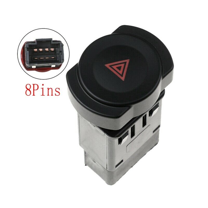 2X(Hazard Warning Button Switch 25910-00QOC for Renault Car Accessories I8O9)