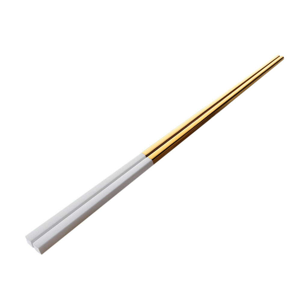 Durable Chopstick Stainless Steel Tableware Square Chopstick