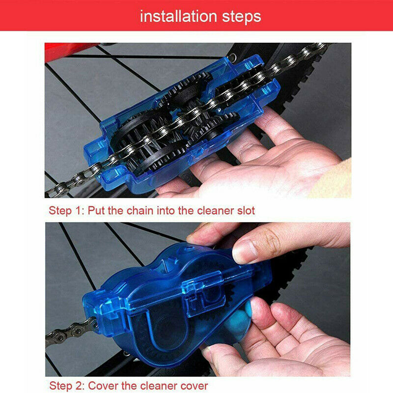 4Pcs Motorcycle Bike Bicycle Chain Motorbike Wheel Cleaning Brush Cleaner Tool