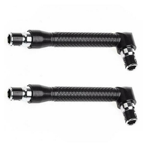 2 Packs 1/4'' Dual-drive Head  Ratchet Wrench Screwdriver Bit And Socket