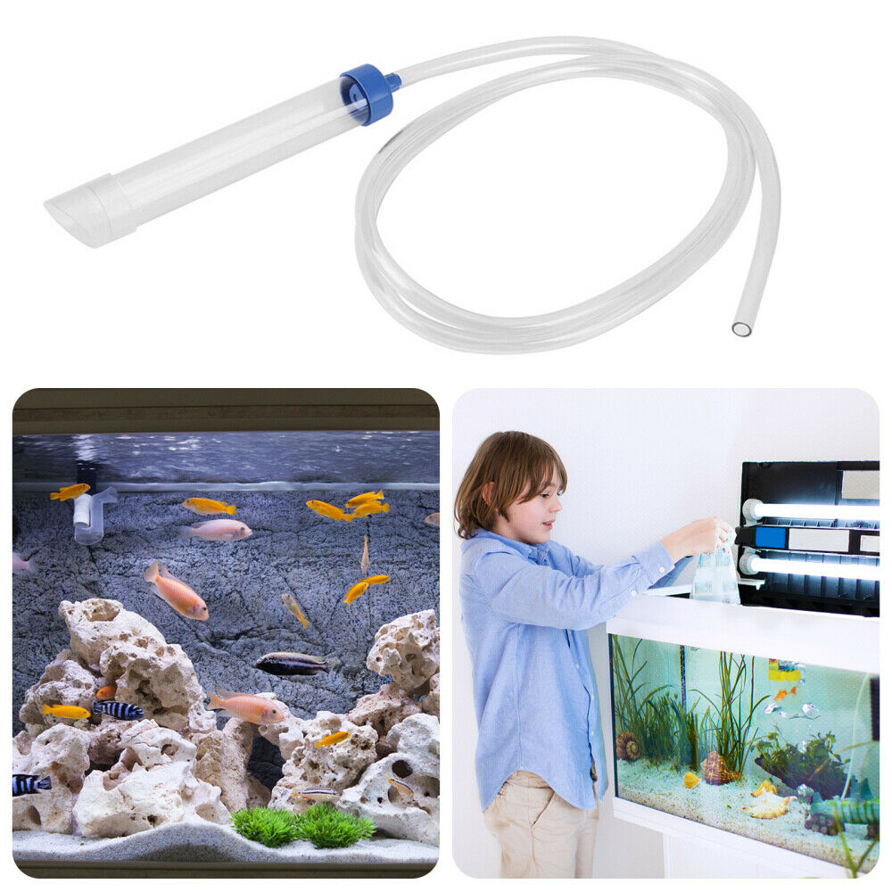 Aquarium Water Change Pump Syphon Gravel Sand Cleaner Fish Tank Siphon Tube