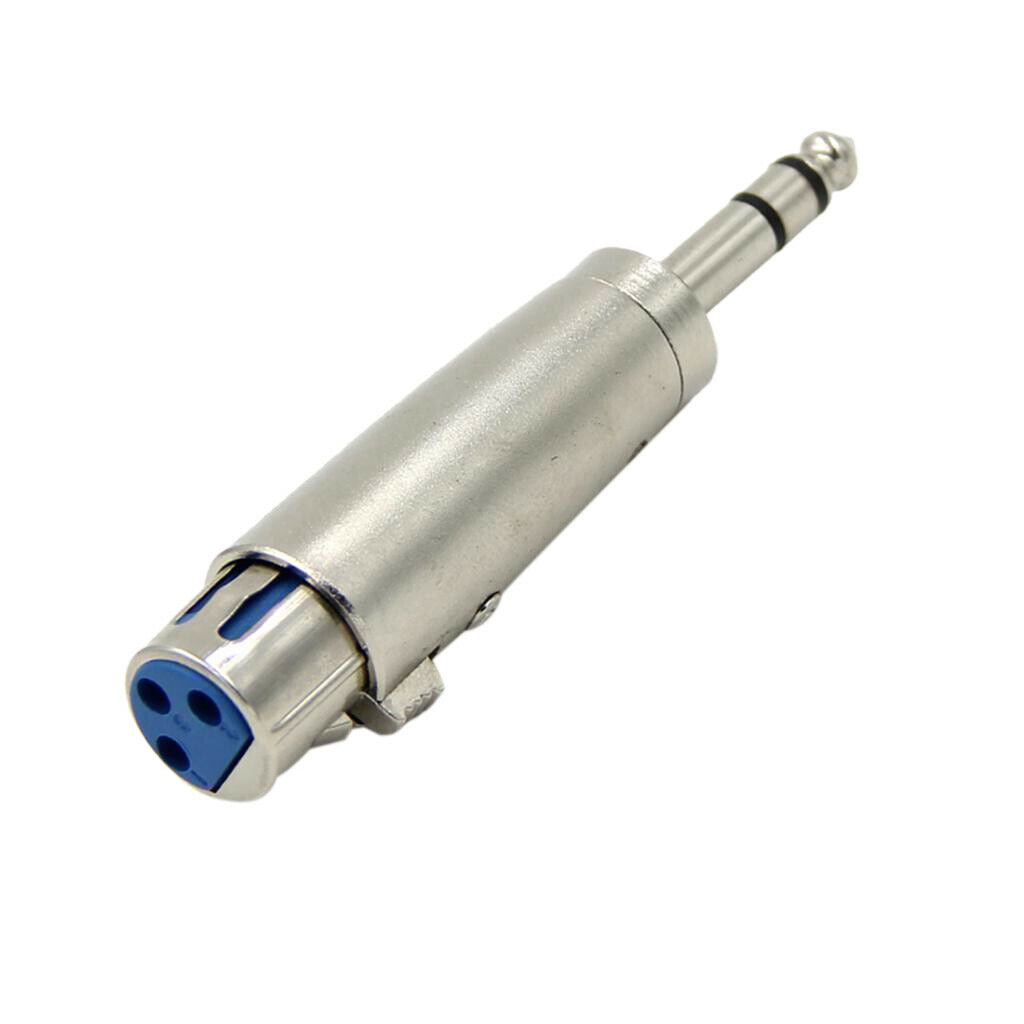 3Pin XLR Female To 6.35mm Male Stereo Audio Microphone Mic Adapter Converter