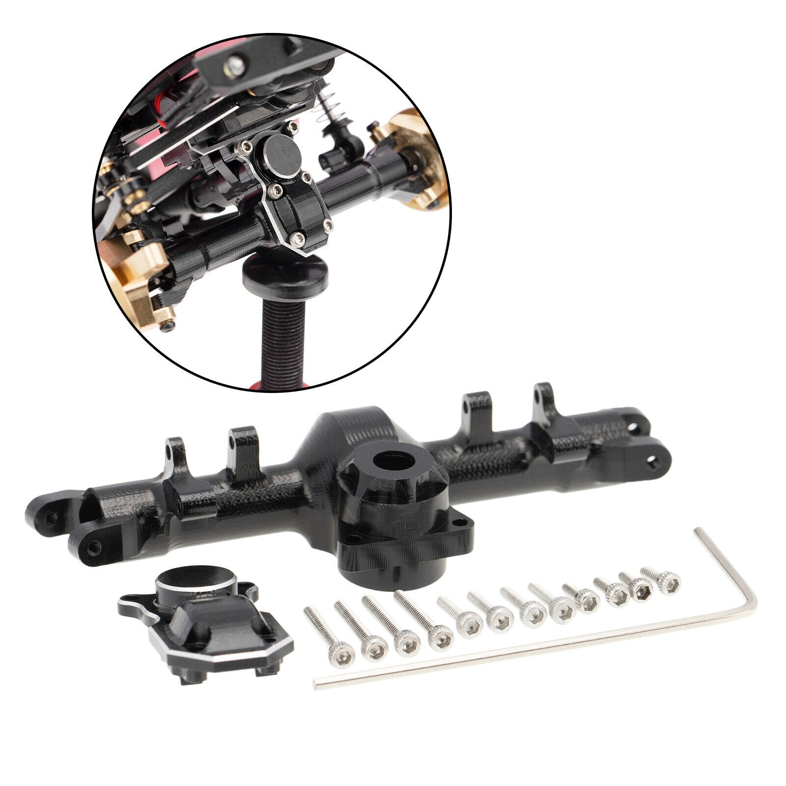 7x 1:24 Metal Link Set with Front Axle Housing for Axial SCX24 AXI00002 Car