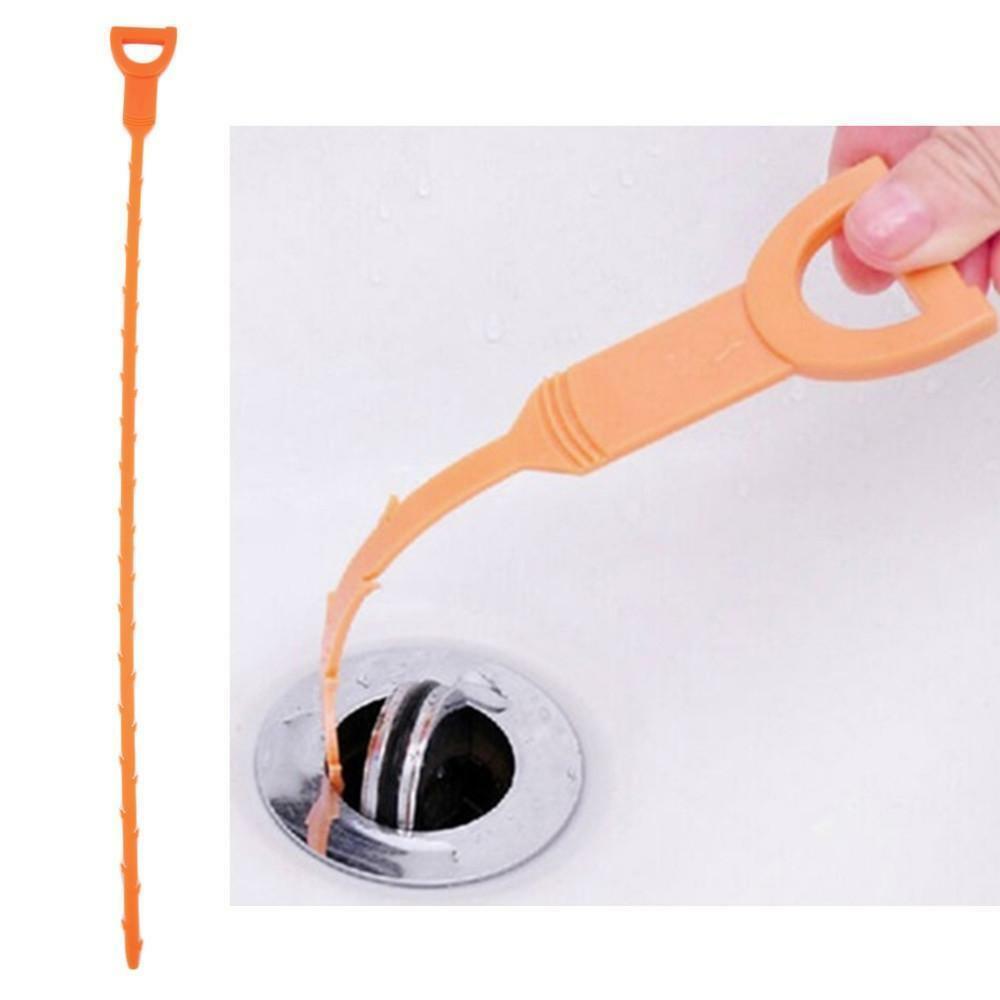 Drain Sink Cleaner Bathroom Unclog Sink Tub Drain Clog Hair Removal Stabs Tool ^