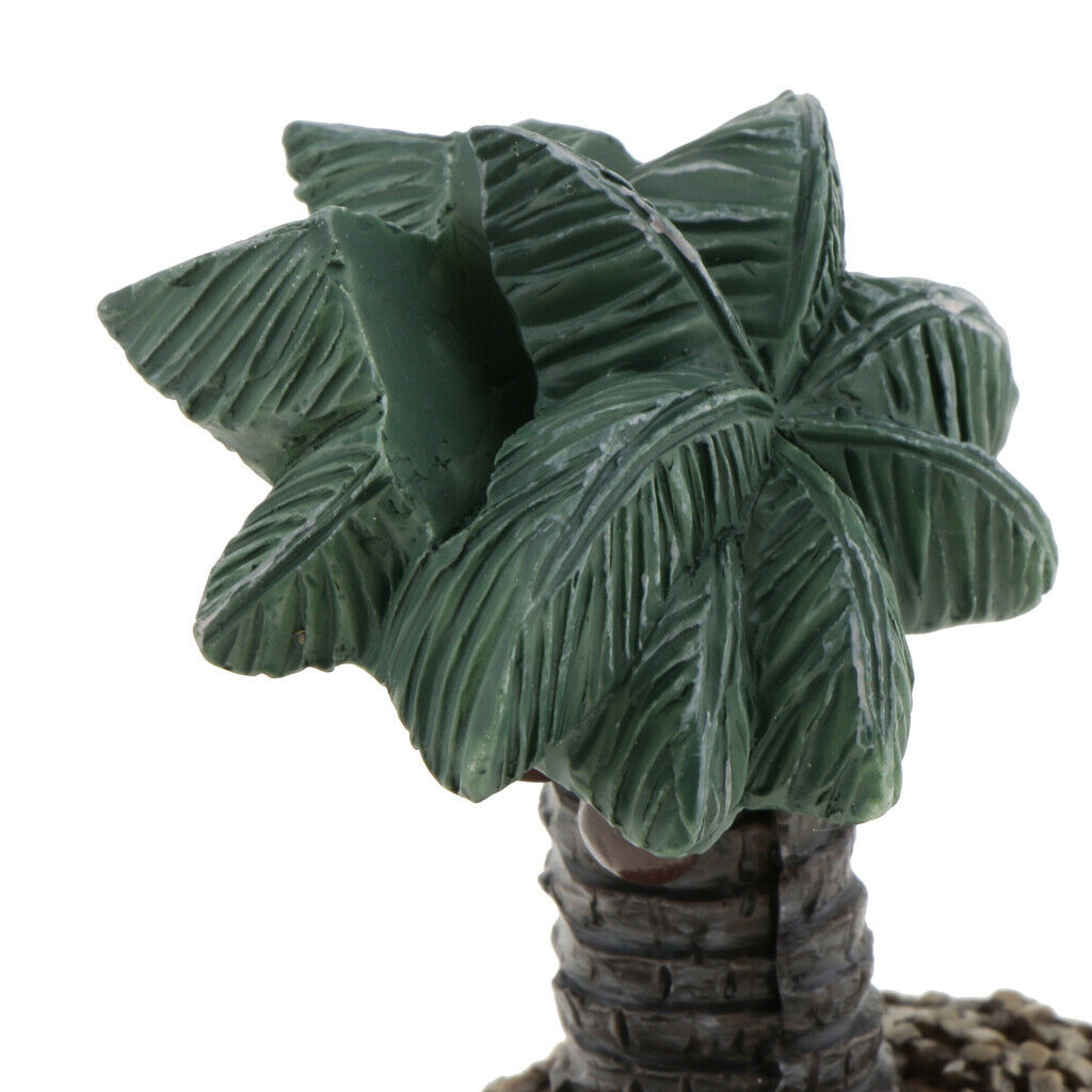 Hawaiian Tropic Palm Style Table Place Card Holder Mini Picture Photo Clip