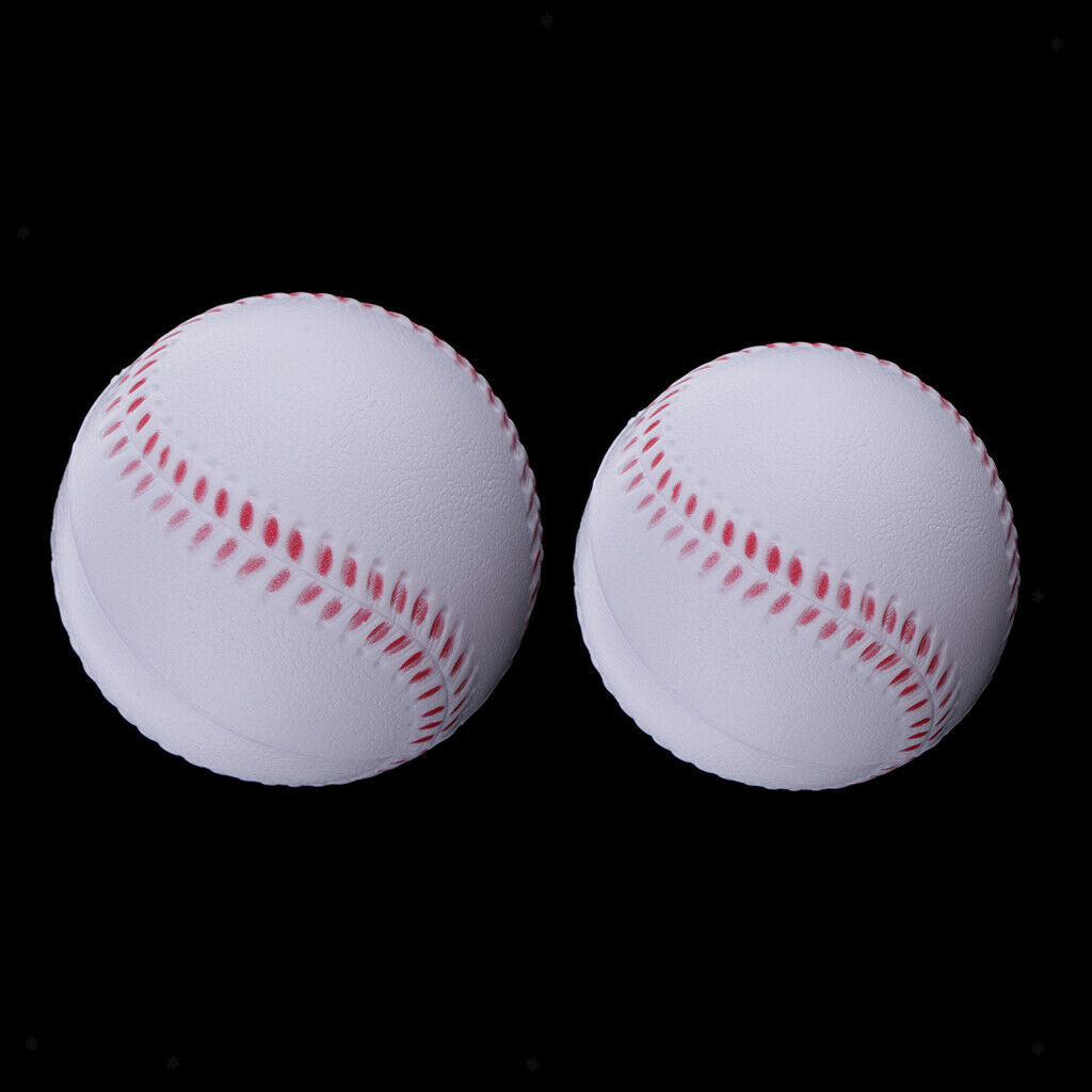 2pcs Infill Practice Ball Softball Elastic Soft Training Ball