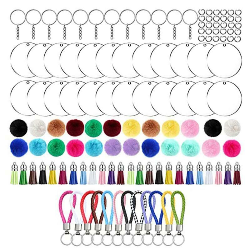 Acrylic Keychain Blanks Bulk Acrylic Ornament Blanks for Vinyl Valentine's Day