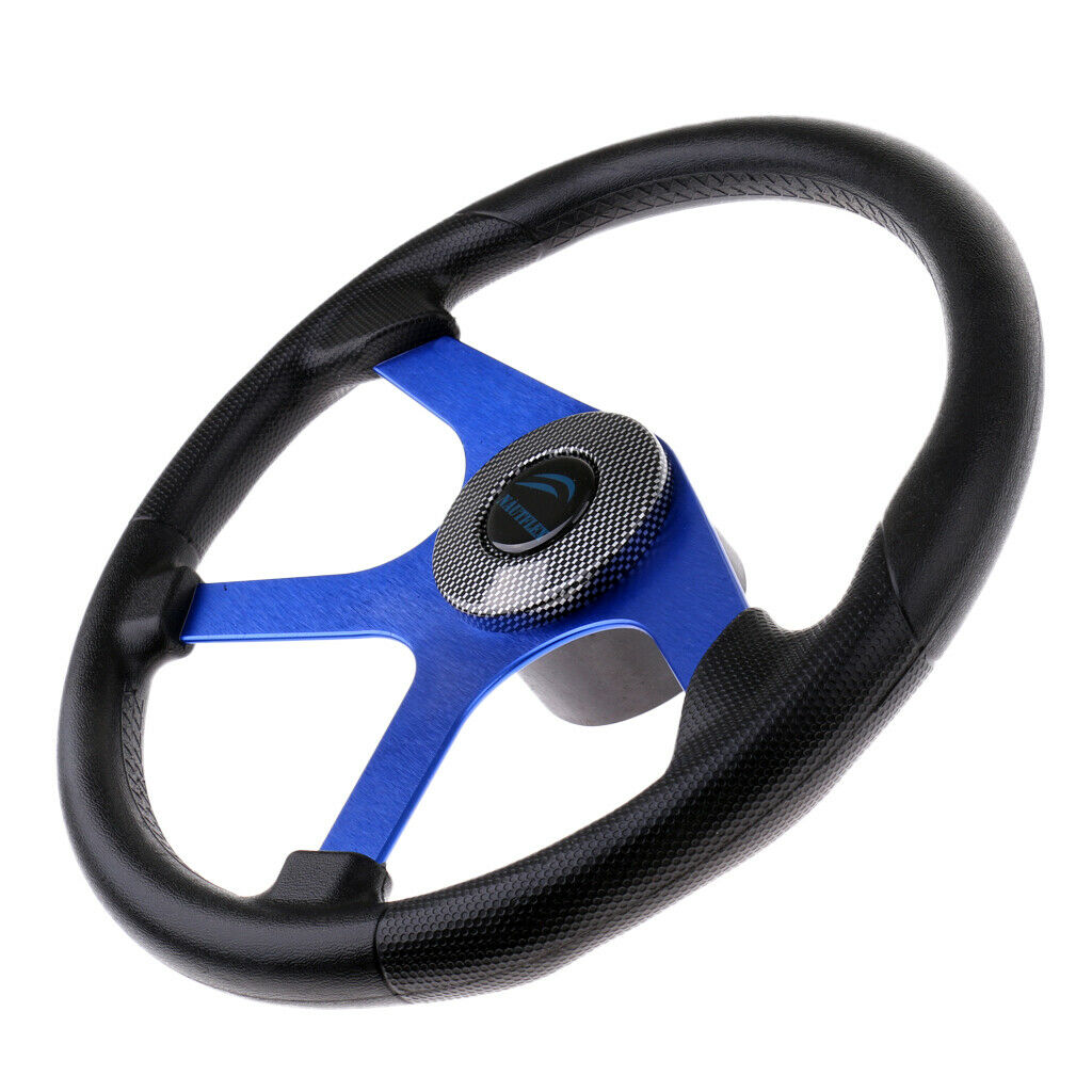 360mm Aluminum Alloy Marine Steering Wheel 4 Spoke 3/4