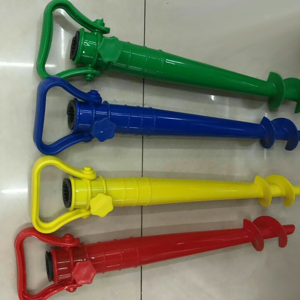 Beach Garden Patio Sun Umbrella Holder Ground Anchor Spike Stand Yellow