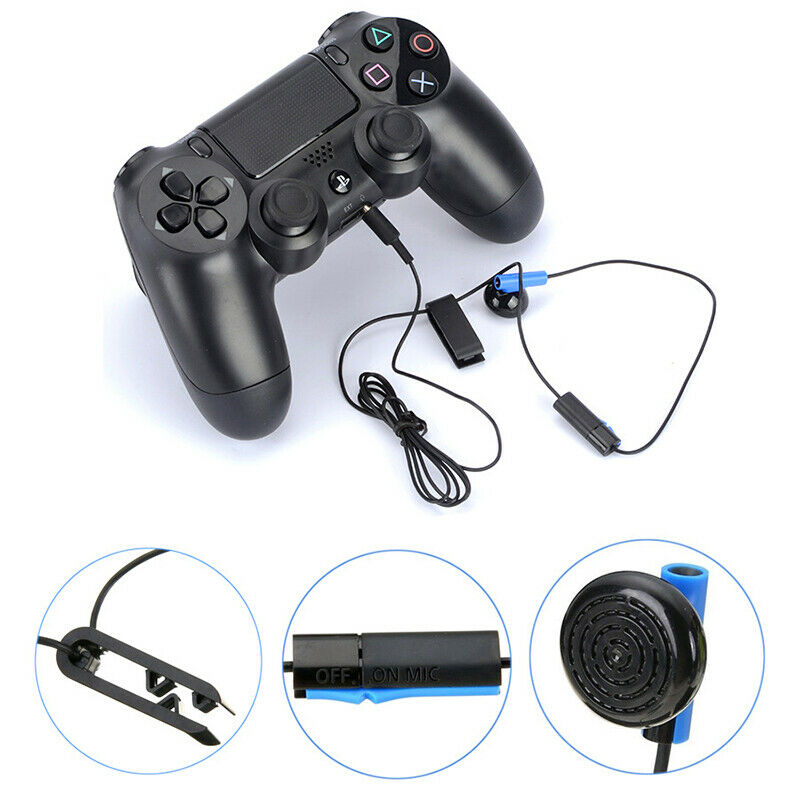 New Gamepad Headset With Microphone Earpiece For PS4 Controller Earphones Ear SJ