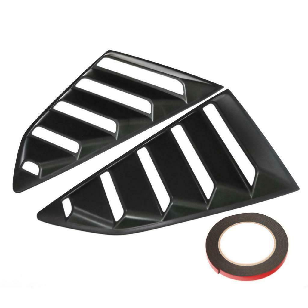 2Pcs Replacement Side Window Louver Cover 1/4 Scoop 17x10 Inch For Camaro