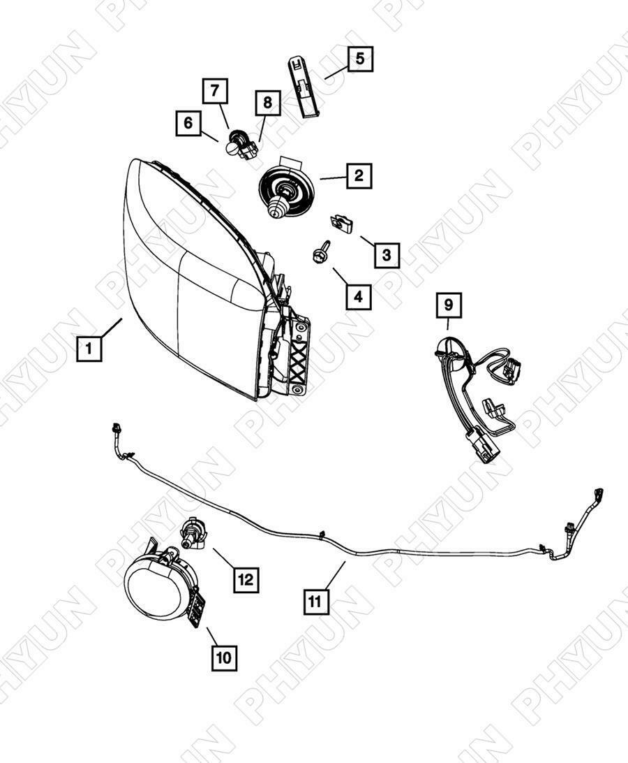 Headlight Light Wiring Harness 68193062AB For DODGE RAM 1500 2500 3500 4500 5500