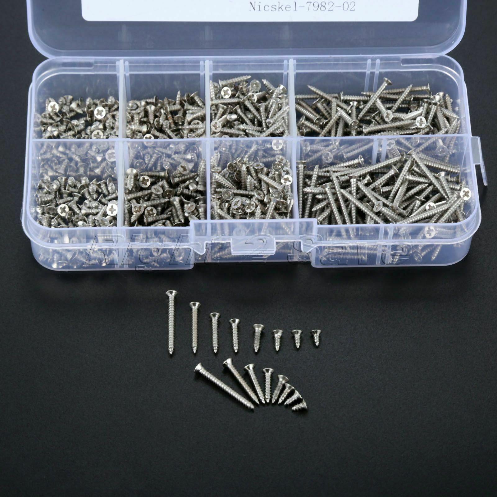 800PCS Self-tapping Nut Screws Electronics Assortment Mixed Set Metric Standard