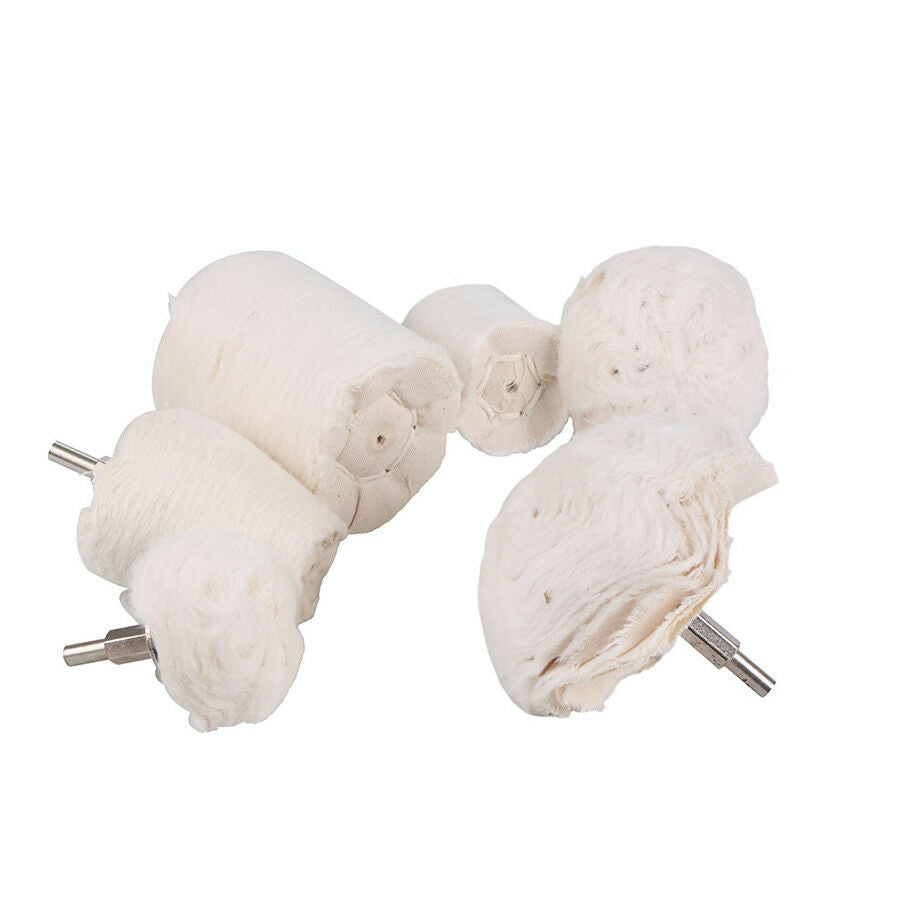 7x Buffing Pad Mop Wheel Metal Polishing Kit For Aluminum Stainless Steel Chrome