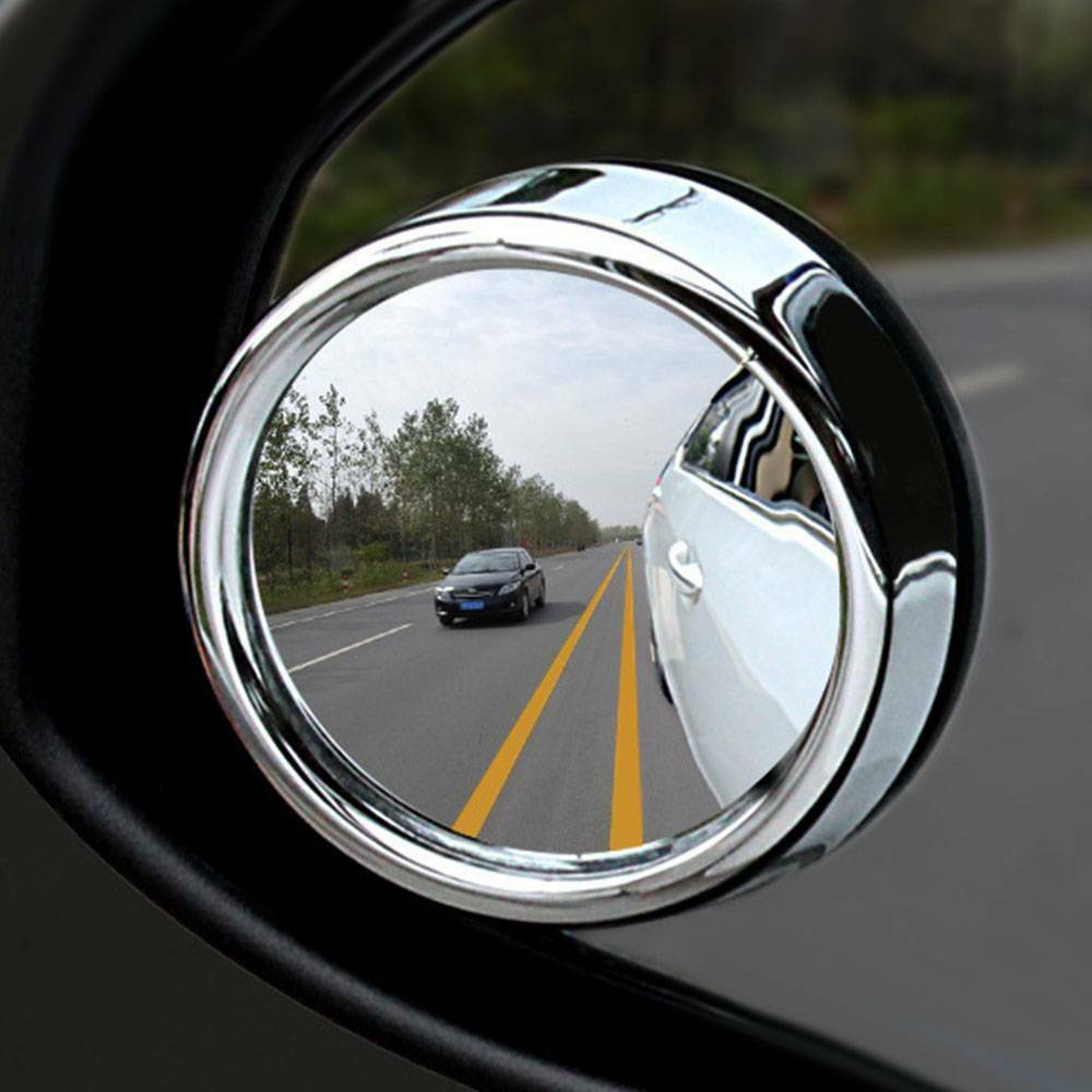 2PCS HD Wide Angle Adjustable Car Rear View Convex Mirror Auto Blind Spot Mirror