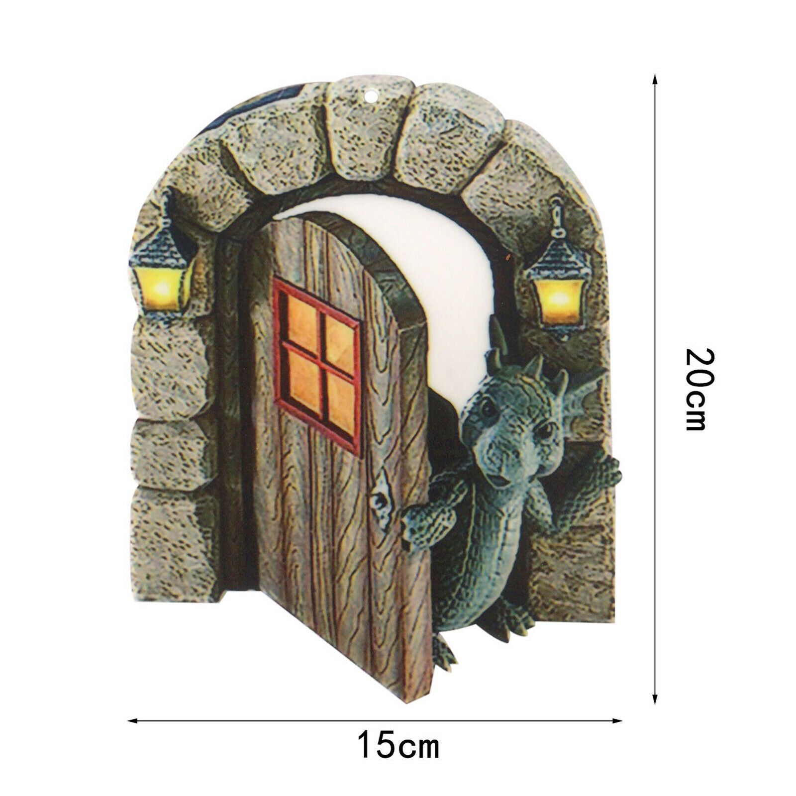 Dinosaur Out The Door Garden Decoration Whimsical Peeker Fence Backyards