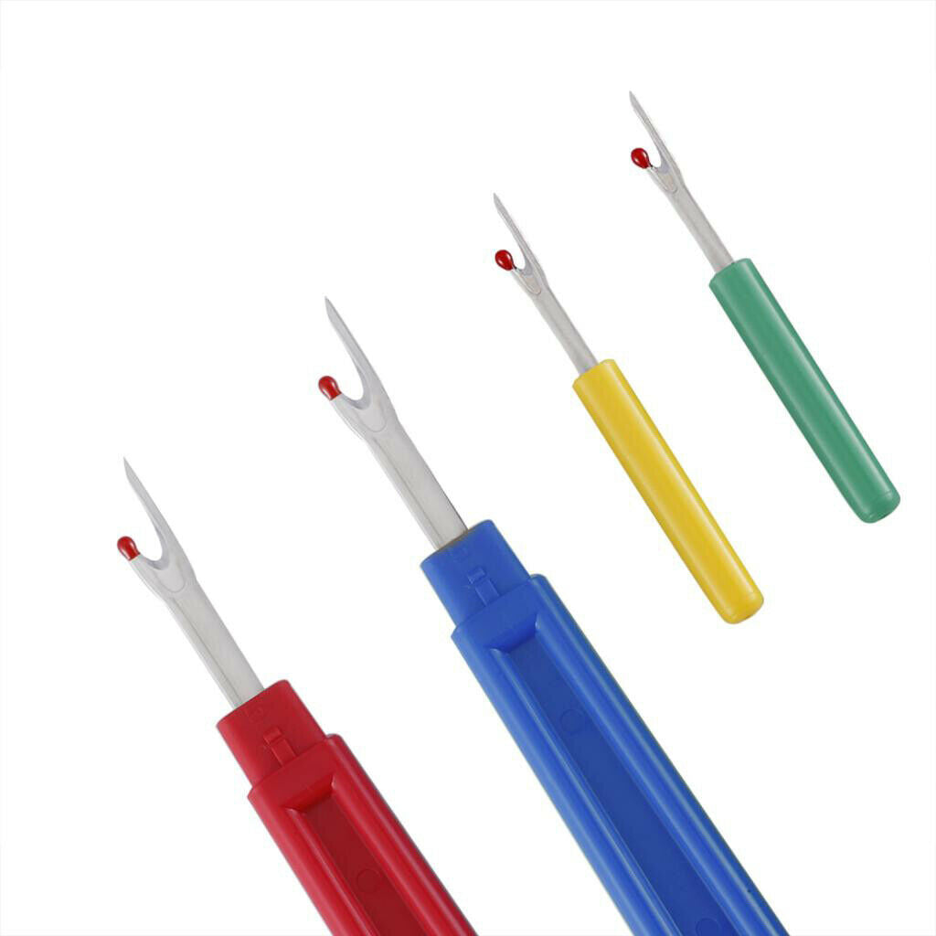 4 pieces of seam ripper, pillar ripper, hem ripper for knitting, sewing, cross