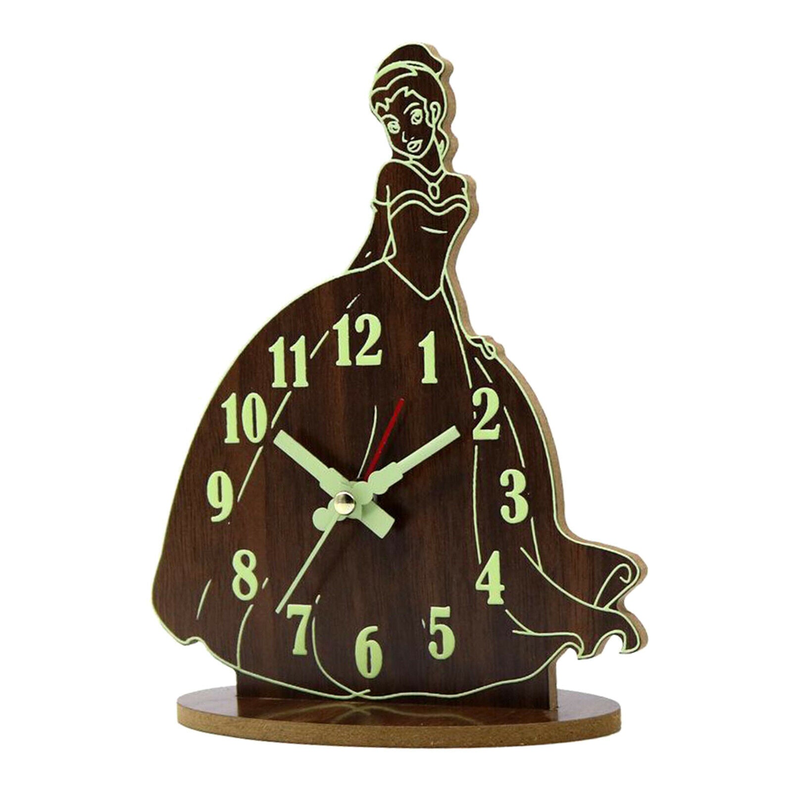 Princess Bell Alarm Clock Mute Movement Bedside Desktop Table Clocks Gifts
