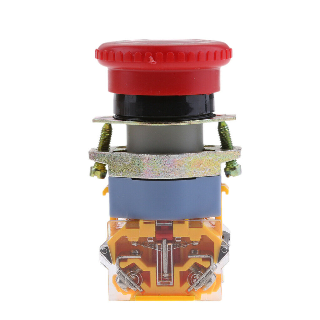 LA39-11ZS Mushroom NC/NO Emergency Stop Self Locking Push-button Switch Red