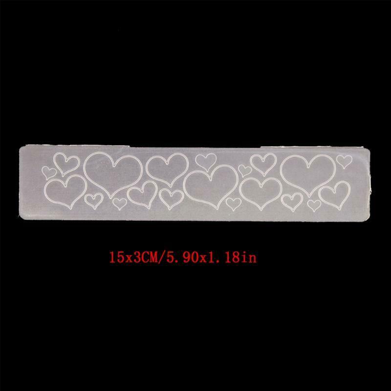 Heart Plastic Embossing Folder Stencil Template DIY Craft Making Scrapbooking