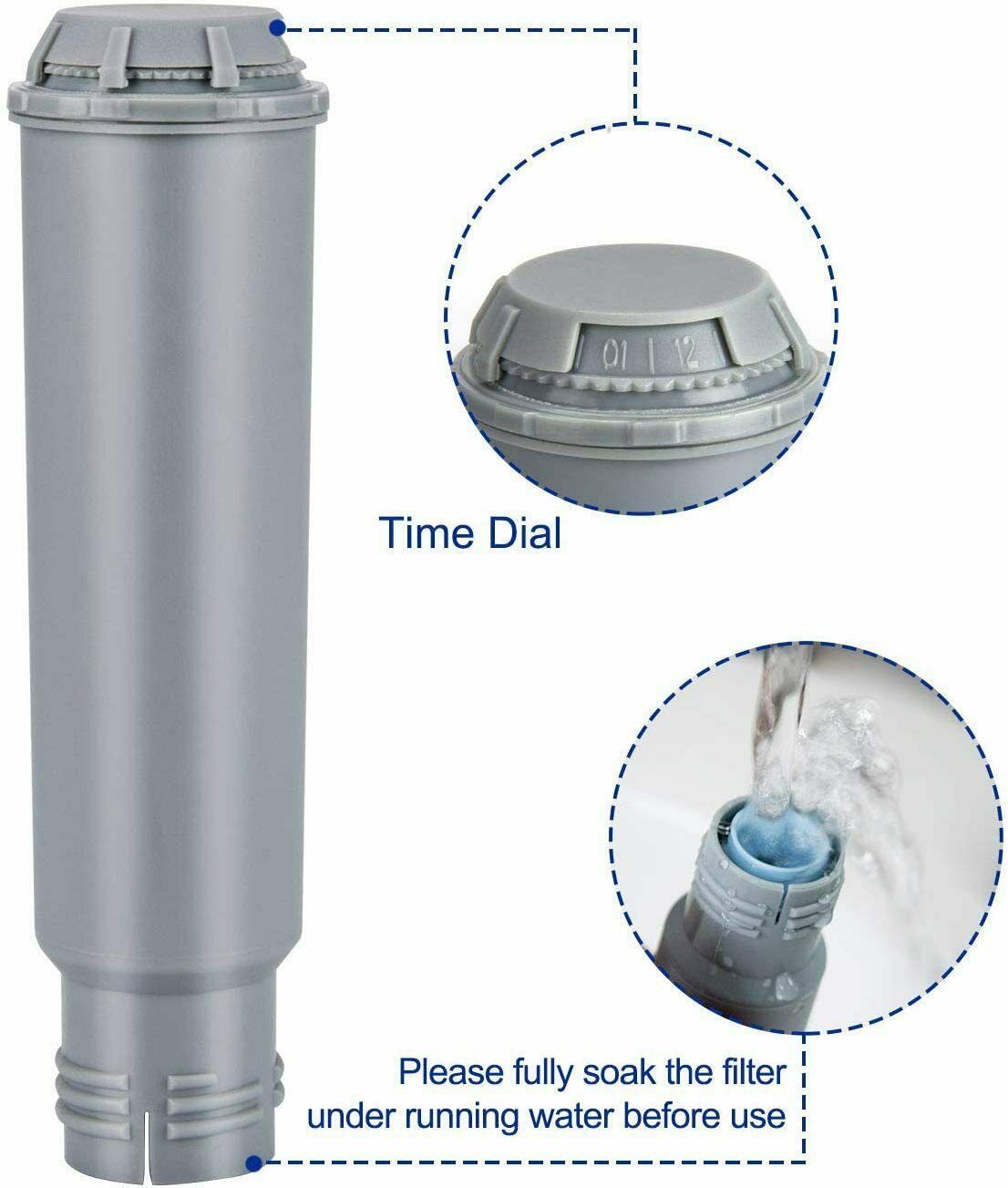 For Krups Claris F088 Precise Tamp Water Filters Coffee Filtration Cartridges